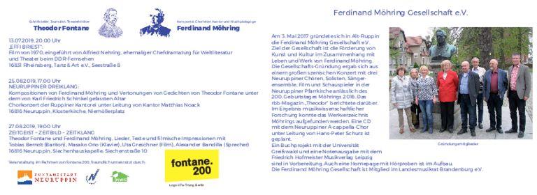 Flyer Veranstaltungen 2019, innen